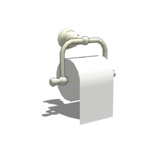 现代卷纸架su模型