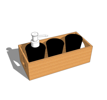 现代洗涤用品su模型