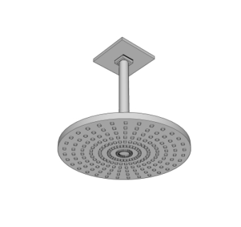 现代淋浴花洒su模型