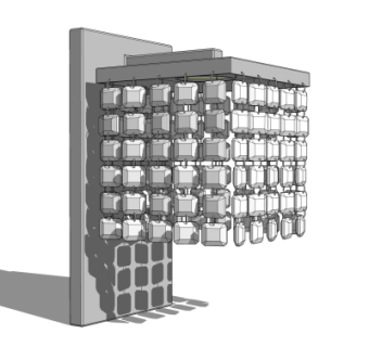 现代水晶壁灯su模型