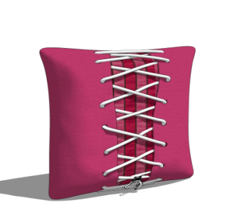 现代布艺抱枕su模型