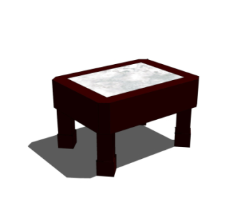 中式凳子su模型