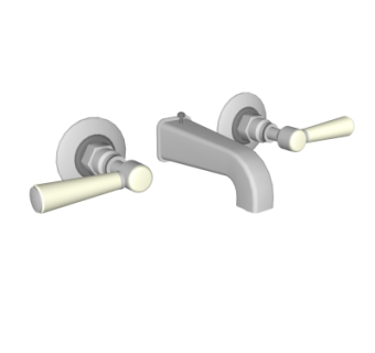 现代水龙头su模型