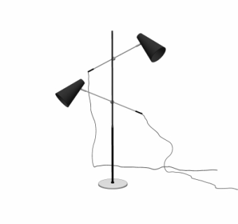 工业风落地灯su模型