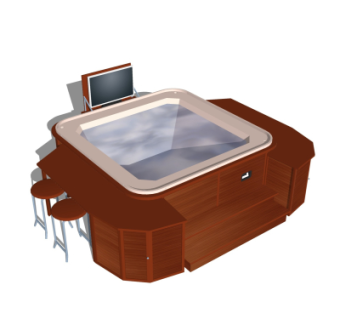 现代浴缸su模型