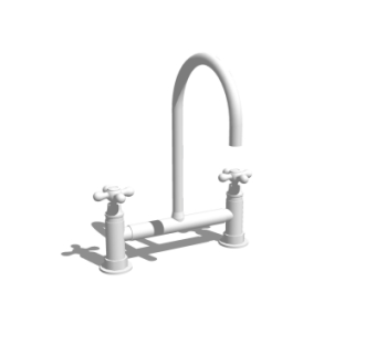 现代水龙头su模型