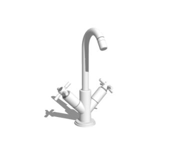 现代水龙头su模型