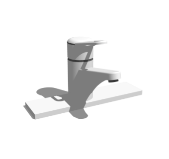 现代水龙头su模型