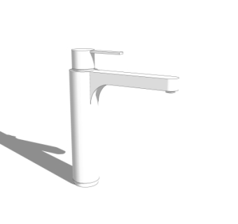 现代水龙头su模型