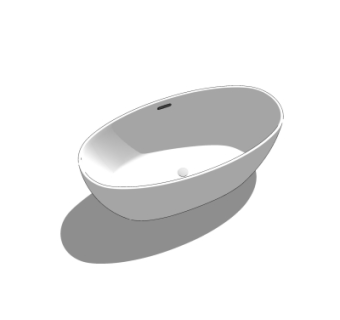 现代浴缸su模型