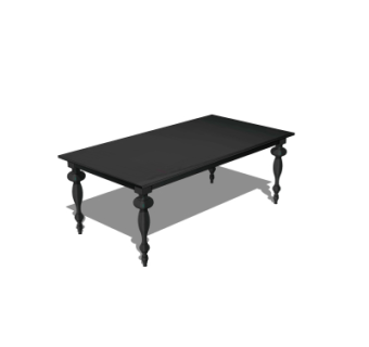 美式茶几su模型