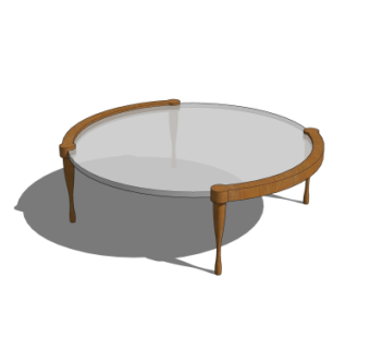 现代茶几su模型