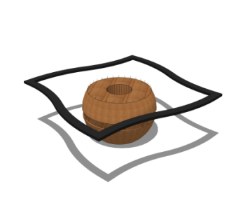 现代茶几su模型