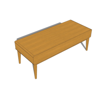 现代茶几su模型