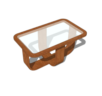 现代茶几su模型