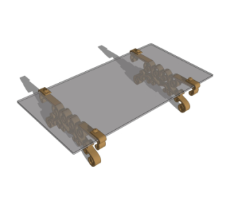 欧式茶几su模型