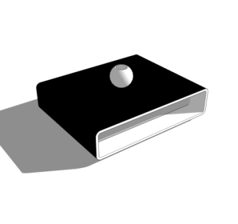 现代茶几su模型