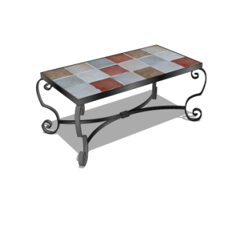 工业风茶几su模型