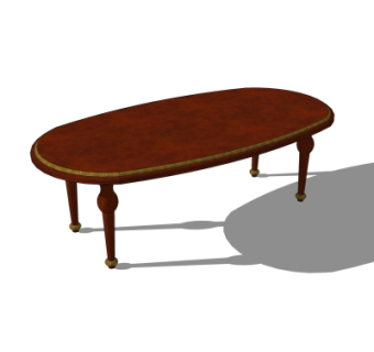 美式餐桌su模型