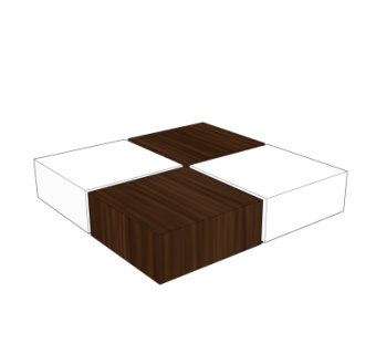 现代茶几su模型