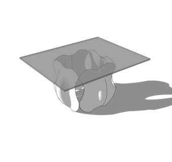 现代茶几su模型