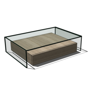 现代茶几su模型