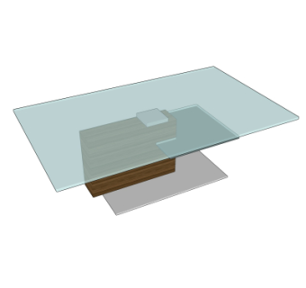 现代茶几su模型