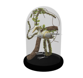 现代生态摆件su模型