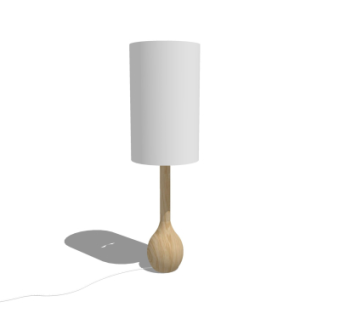 现代台灯su模型