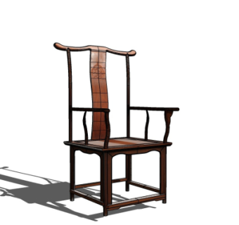 中式官帽椅su模型