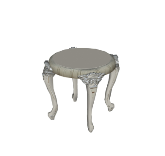 欧式凳子su模型