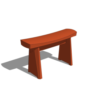 中式凳子su模型