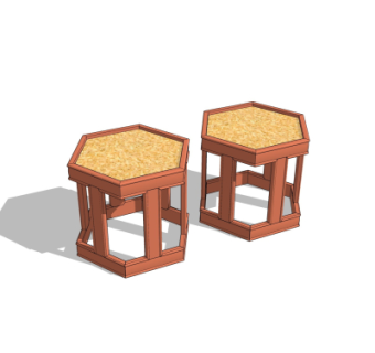 现代凳子su模型