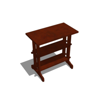 中式鞋架su模型