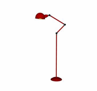 工业风落地灯su模型