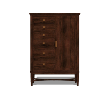 中式实木衣柜su模型