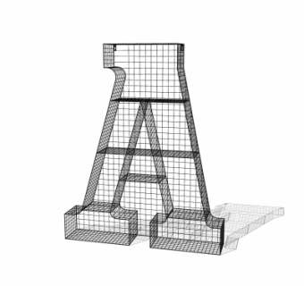 工业风铁艺装饰柜su模型