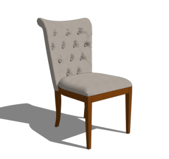 简欧单椅su模型