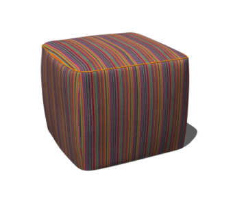 现代布艺沙发凳su模型