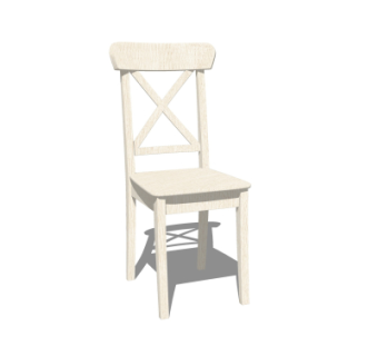 现代实木单椅su模型