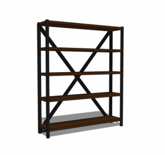 工业风置物架su模型