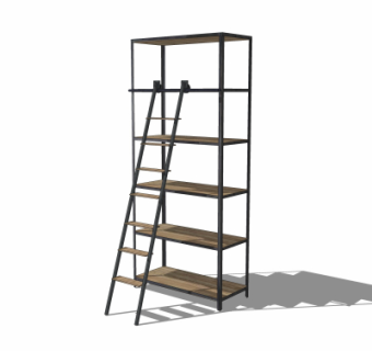 工业置物架su模型