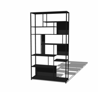 现代装饰柜su模型