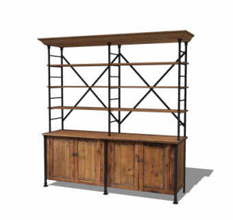 工业风装饰柜su模型