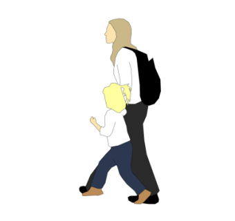 现代人物su模型