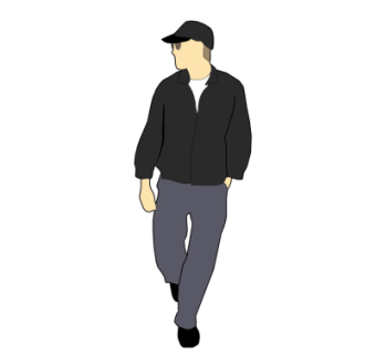 现代人物su模型