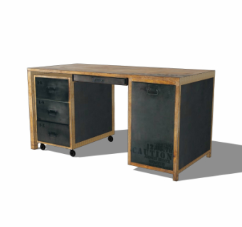 工业风书桌su模型