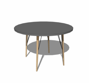 现代茶几su模型