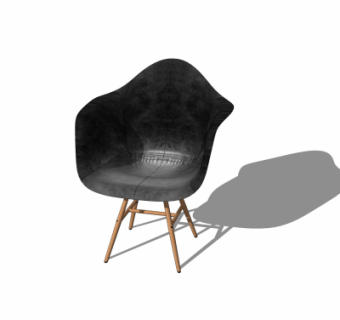 现代简约单椅su模型