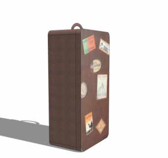 工业风皮箱su模型